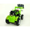 Traktor Kingdom s ovladatelnou nakladaciou  lyžicou, mohutnými kolesami a konstrukciou, 2x motor 12V, 2x náhon, zelený
