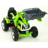 Traktor Kingdom s ovladatelnou nakladaciou  lyžicou, mohutnými kolesami a konstrukciou, 2x motor 12V, 2x náhon, zelený