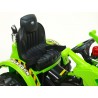 Traktor Kingdom s ovladatelnou nakladaciou  lyžicou, mohutnými kolesami a konstrukciou, 2x motor 12V, 2x náhon, zelený