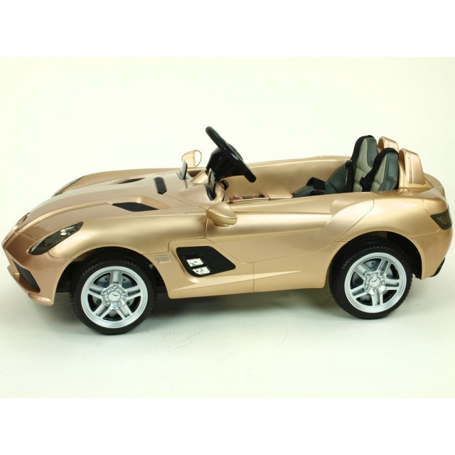 Mercedes-Benz SLR Mc Laren Stirling Moss s 2.4G bluetooth DO, EVA kolesá, čalunená sedačka, LED, 12V