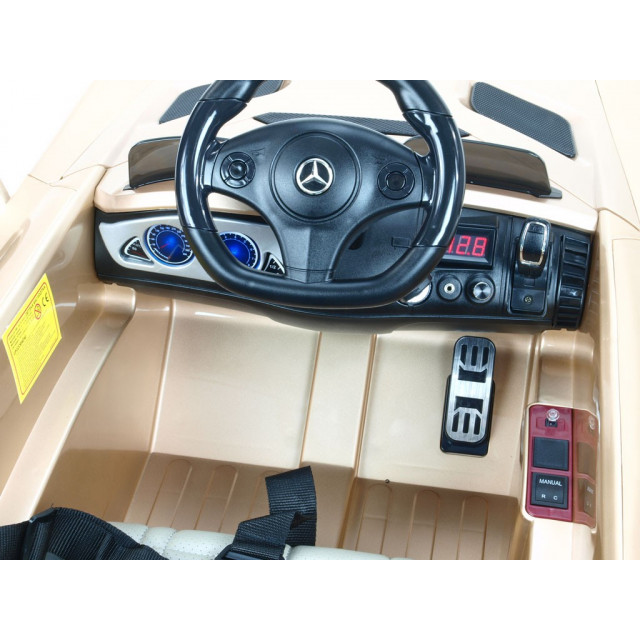 Mercedes-Benz SLR Mc Laren Stirling Moss s 2.4G bluetooth DO, EVA kolesá, čalunená sedačka, LED, 12V