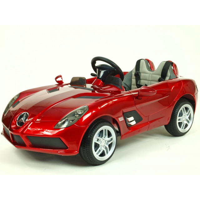 Mercedes-Benz SLR Mc Laren Stirling Moss s 2.4G bluetooth DO, EVA kolesá, čalunená sedačka, LED, 12V