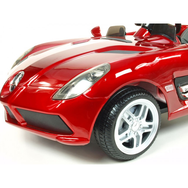 Mercedes-Benz SLR Mc Laren Stirling Moss s 2.4G bluetooth DO, EVA kolesá, čalunená sedačka, LED, 12V