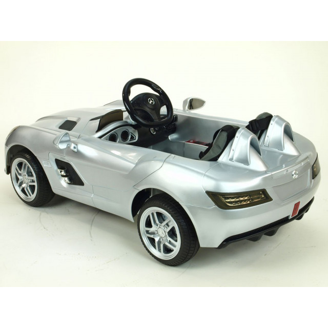 Mercedes-Benz SLR Mc Laren Stirling Moss s 2.4G bluetooth DO, EVA kolesá, čalunená sedačka, LED, 12V