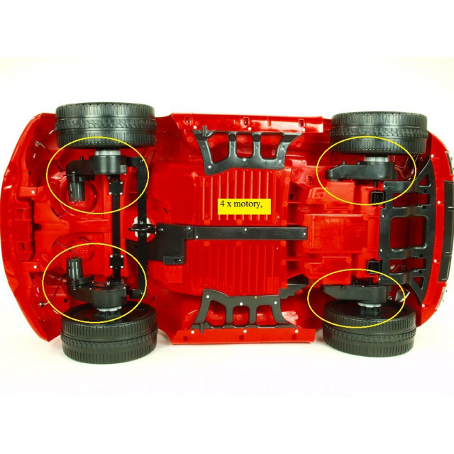 SUV Maseratspeed 4x4, 2,4 G DO,USB,TF,MP3, Led efekty, otváracie dvere,, pérovanie