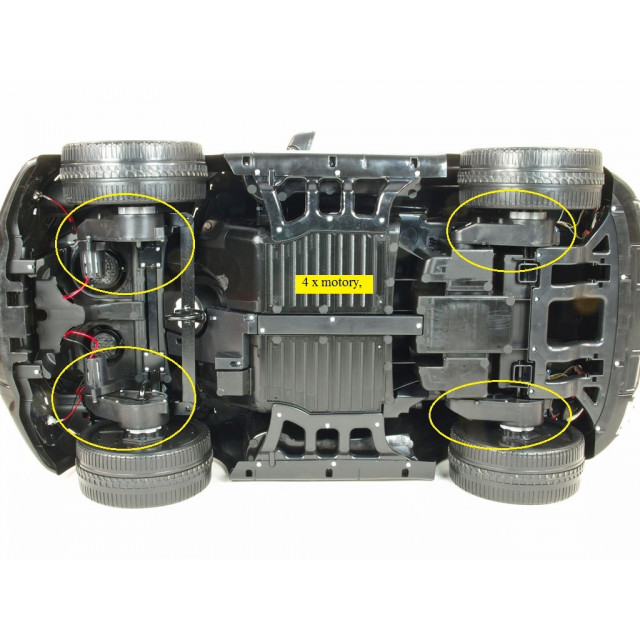 SUV Maseratspeed 4x4, 2,4 G DO,USB,TF,MP3, Led efekty, otváracie dvere,, pérovanie