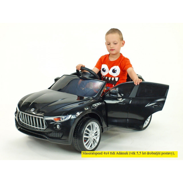 SUV Maseratspeed 4x4, 2,4 G DO,USB,TF,MP3, Led efekty, otváracie dvere,, pérovanie
