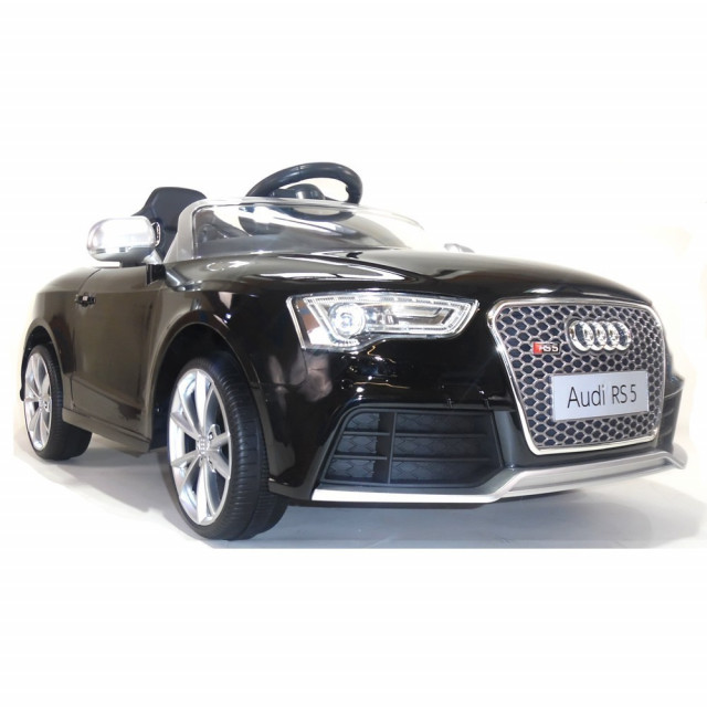 Audi RS5 s 2,4G DO, SD kartou, zvuk a LED efektami, čaluneným sedadlom, strieborná metalíza