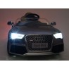Audi RS5 s 2,4G DO, SD kartou, zvuk a LED efektami, čaluneným sedadlom, strieborná metalíza
