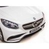 Mercedes - Benz S63 AMG, s 2.4G DO, pérovaním obidvoch náprav, EVA kolesami,12V, jahodovo červený