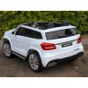 Dvojmiestný Mercedes GLS63 4x4,EVA kolesá,2,4G DO,LED osvetlenie,pérovanie,voltmeter,FM,USB,TF,čalunené sedačky,lakovaný biely