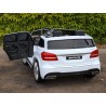 Dvojmiestný Mercedes GLS63 4x4,EVA kolesá,2,4G DO,LED osvetlenie,pérovanie,voltmeter,FM,USB,TF,čalunené sedačky,lakovaný biely