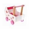 Drevený kočík pre bábiky ECO TOYS - ružový