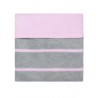 Detská bavlnená deka Womar 75x100 svetlo tyrkysová ružový pruh