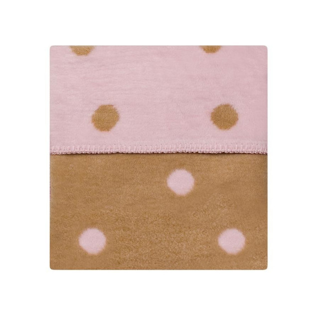 Detská bavlnená deka Womar 75x100 svetlo tyrkysová ružový pruh