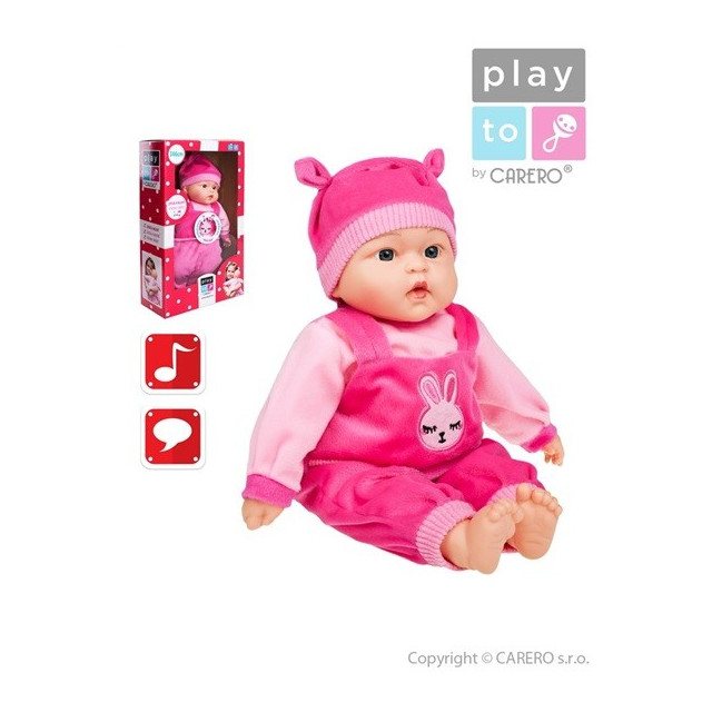 Hovoriaca a spievajúca detská bábika PlayTo Anička 46 cm