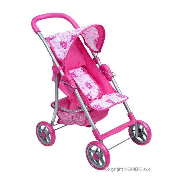 Športový kočík pre bábiky Baby Mix svetlo ružový