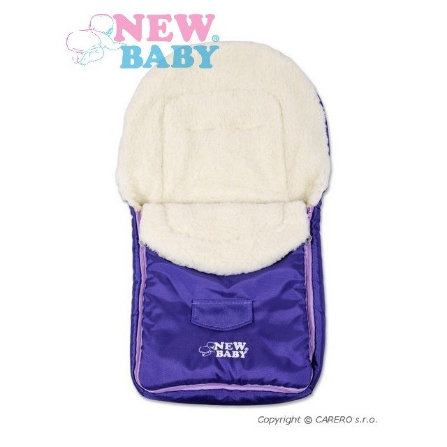Zimný fusak New Baby Classic Wool violet