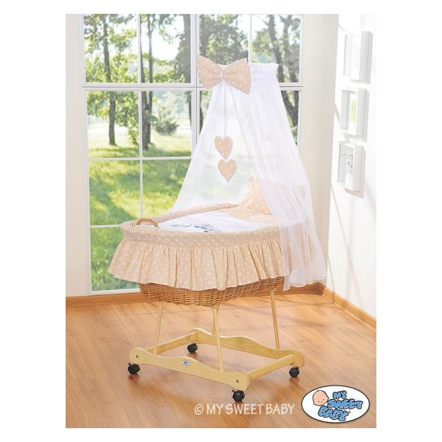 Prútený kôš pre bábätko Sovička