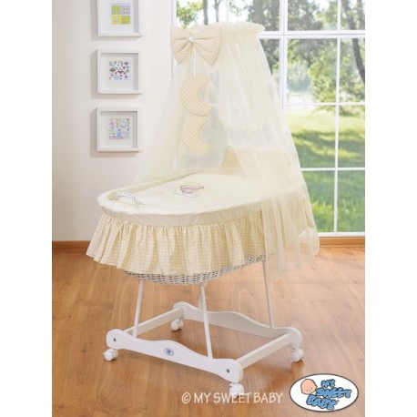 Prútený kôš pre bábätko Oslík Luky