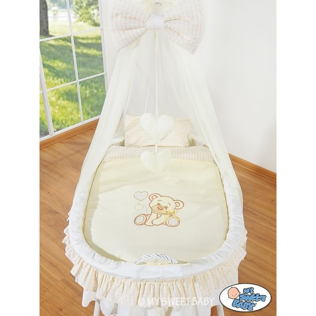 Prútený kôš pre bábätko Oslík Luky