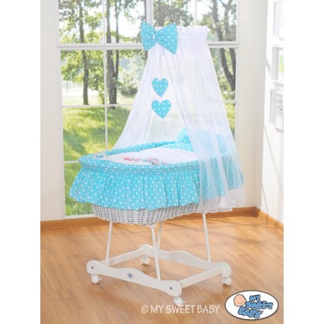 Prútený kôš pre bábätko Oslík Luky