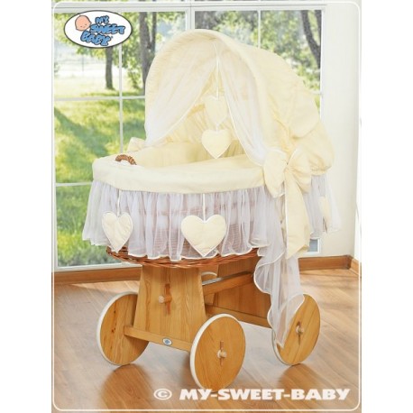 Prútený kôš Srdiečka