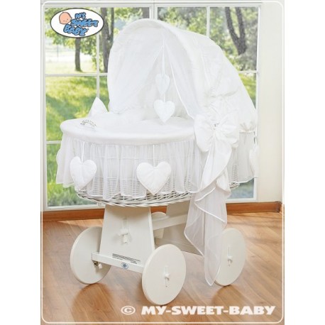 Domáci prútený kôš Srdiečka