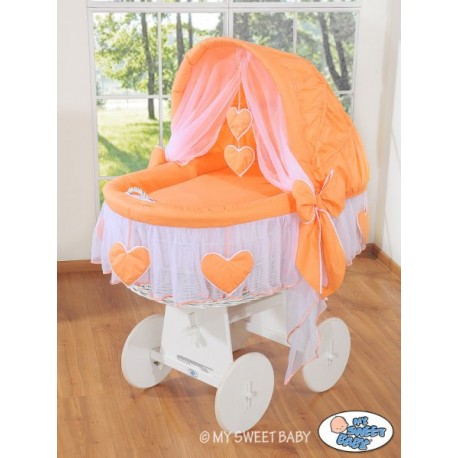 Domáci prútený kôš Srdiečka