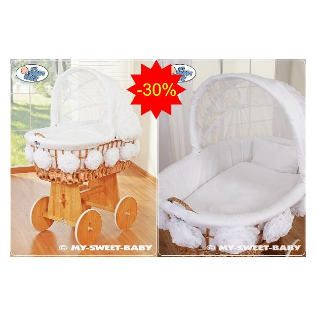 Prútený kôš MY SWEET BABY Ružičky