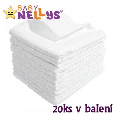 Kvalitné bavlnené plienky Baby Nellys - TETRA LUX 60x80cm, 10ks v bal.