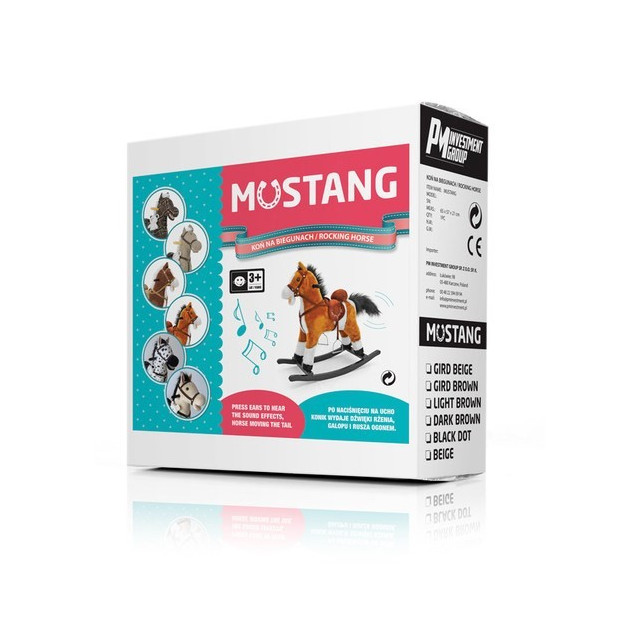 Hojdací koník Milly Mally Mustang bežový