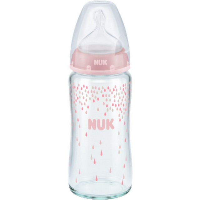 Sklenená dojčenská fľaša NUK First Choice 240 ml