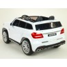Dvojmiestný Mercedes GLS63 4x4,EVA kolesá,2,4G DO,LED osvetlenie,pérovanie,voltmeter,FM,USB,TF,čalunené sedačky,lakovaný biely
