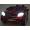 Dvojmiestný Mercedes GLS63 4x4,EVA kolesá,2,4G DO,LED osvetlenie,pérovanie,voltmeter,FM,USB,TF,čalunené sedačky,lakovaný biely