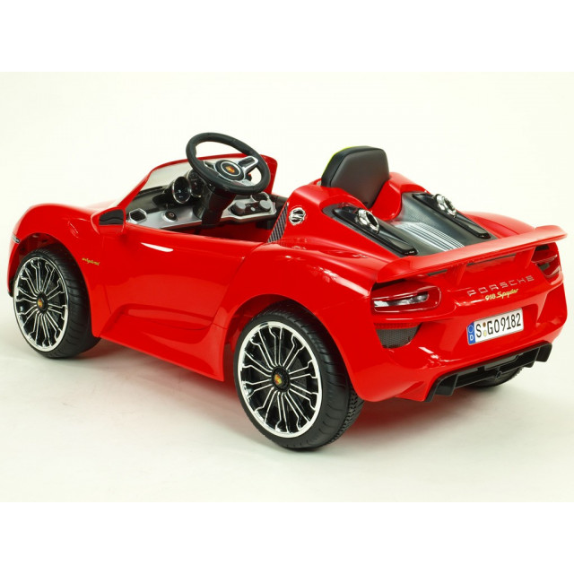 Porsche 918 s 2.4G DO, EVA kolesami, 12V, licencia