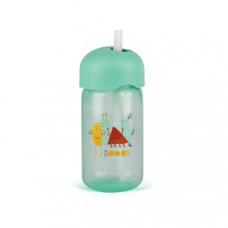 Učiaci hrnček - Hello Fox - Netečúci 200 ml -Tyrkysová
