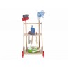 Drevený vozík s drevenými kockami ECO TOYS - Autíčko