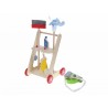 Drevený vozík s drevenými kockami ECO TOYS - Autíčko