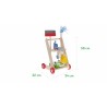Drevený vozík s drevenými kockami ECO TOYS - Autíčko
