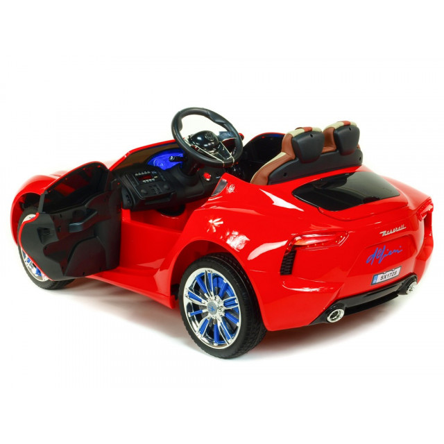 Maserati Alfieri s 2,4G DO,otv.dverami, nastaviteľným volantom, pérovaním, USB, SD, Mp3 playerom, LED osvetlením, ťažným madlom