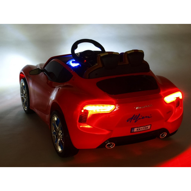 Maserati Alfieri s 2,4G DO,otv.dverami, nastaviteľným volantom, pérovaním, USB, SD, Mp3 playerom, LED osvetlením, ťažným madlom