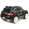 BMW X6 s 2,4G bluetooth DO, EVA kolesami, otváracími dverami,12V, čalunenou vyšívanou sedačkou, lakované čiernou farbou
