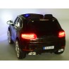 BMW X6 s 2,4G bluetooth DO, EVA kolesami, otváracími dverami,12V, čalunenou vyšívanou sedačkou, lakované čiernou farbou