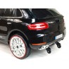 BMW X6 s 2,4G bluetooth DO, EVA kolesami, otváracími dverami,12V, čalunenou vyšívanou sedačkou, lakované čiernou farbou