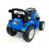 Traktor 12V s 2,4G DO, s mohutnými kolesami a konštrukciou, svetelnými LED efekty, 2xnáhon, modrý