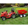 Traktor 12V s 2,4G DO, s mohutnými kolesami a konštrukciou, svetelnými LED efekty, 2xnáhon, modrý