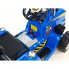 Traktor 12V s 2,4G DO, s mohutnými kolesami a konštrukciou, svetelnými LED efekty, 2xnáhon, modrý