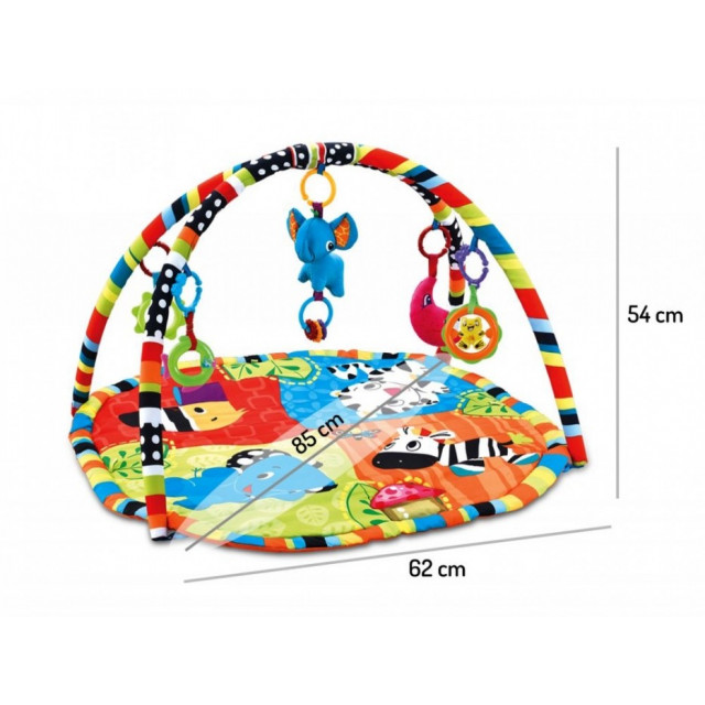 Vzdelávaciá hracia deka s 30 loptičkami ECO TOYS - Korytnačka