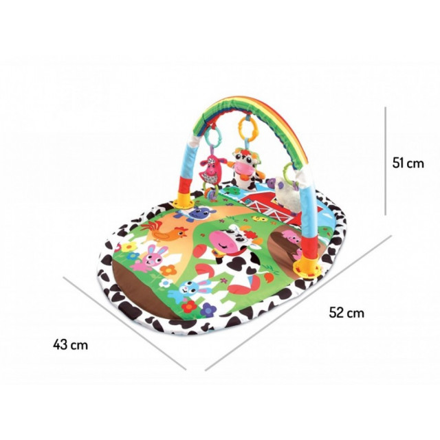 Vzdelávaciá hracia deka s 30 loptičkami ECO TOYS - Korytnačka